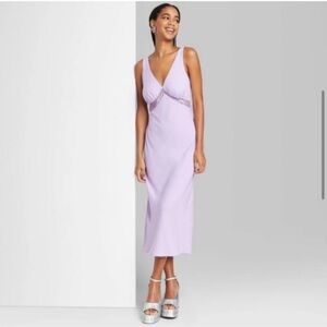 Target Wild Fable Lace Detail Midi Slip Dress